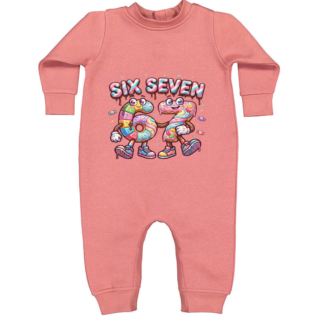 67 Candy Swirl Meme Toddler Hoodie Or Infant Fleece Romper Mauve