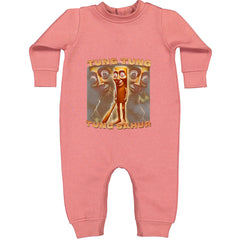 Tung Tung Tung Sahur Enforcer Toddler Hoodie Or Infant Fleece Romper Mauve