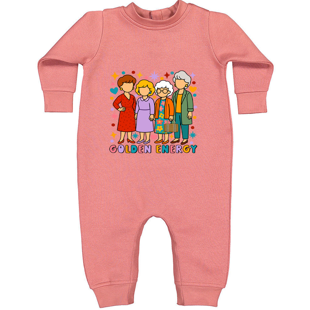 Golden Forever Golden Girls Toddler Hoodie Or Infant Fleece Romper Mauve