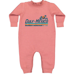 Gulf Of Mexico Established Year 1550 Toddler Hoodie Or Infant Fleece Romper Mauve