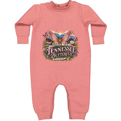 Forever Our Tennessee Butterfly Dolly Toddler Hoodie Or Infant Fleece Romper Mauve