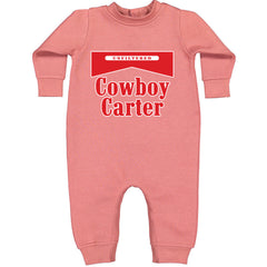 Cowboy Carter Country Act Two graphic on Toddler Hoodie and Baby Fleece Onesie in Mauve alternate view 2