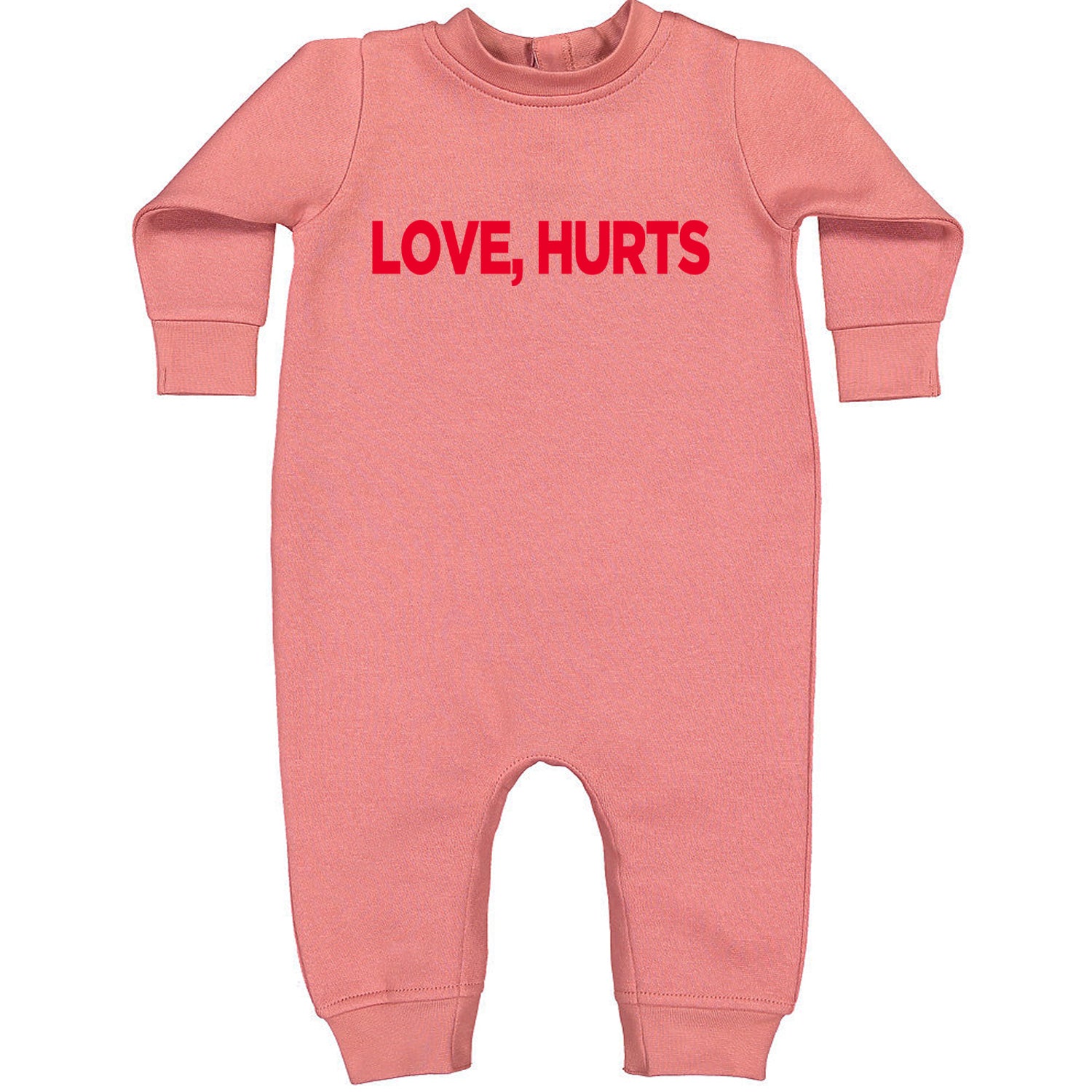 Love Hurts Toddler Hoodie Or Infant Fleece Romper Mauve