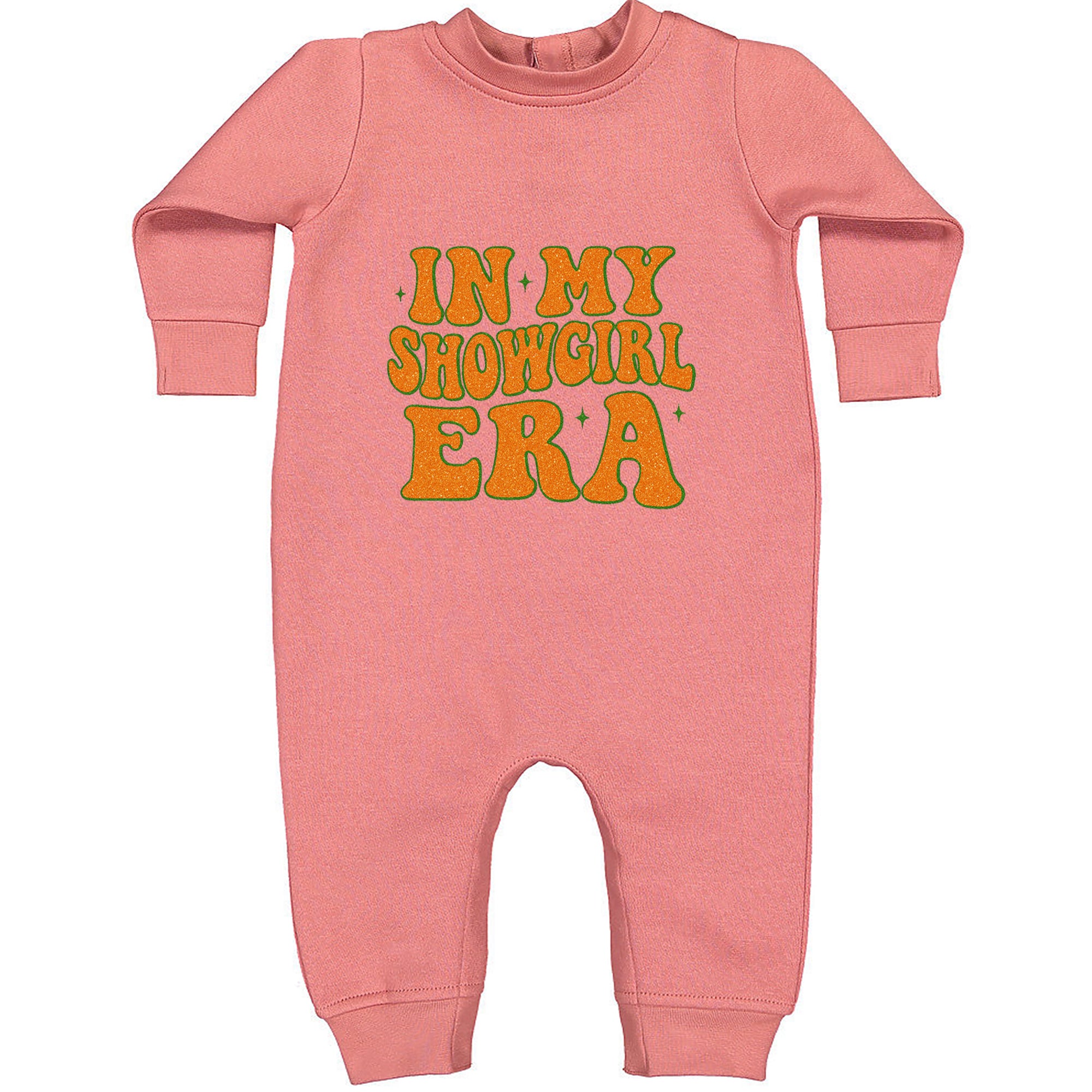 In My Showgirl Era Retro Toddler Hoodie Or Infant Fleece Romper Mauve