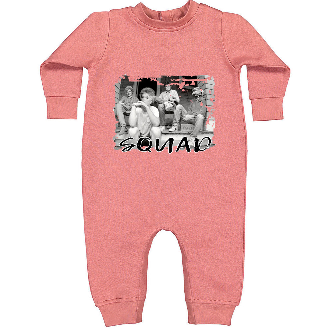 Squad Golden Girls Toddler Hoodie Or Infant Fleece Romper Mauve
