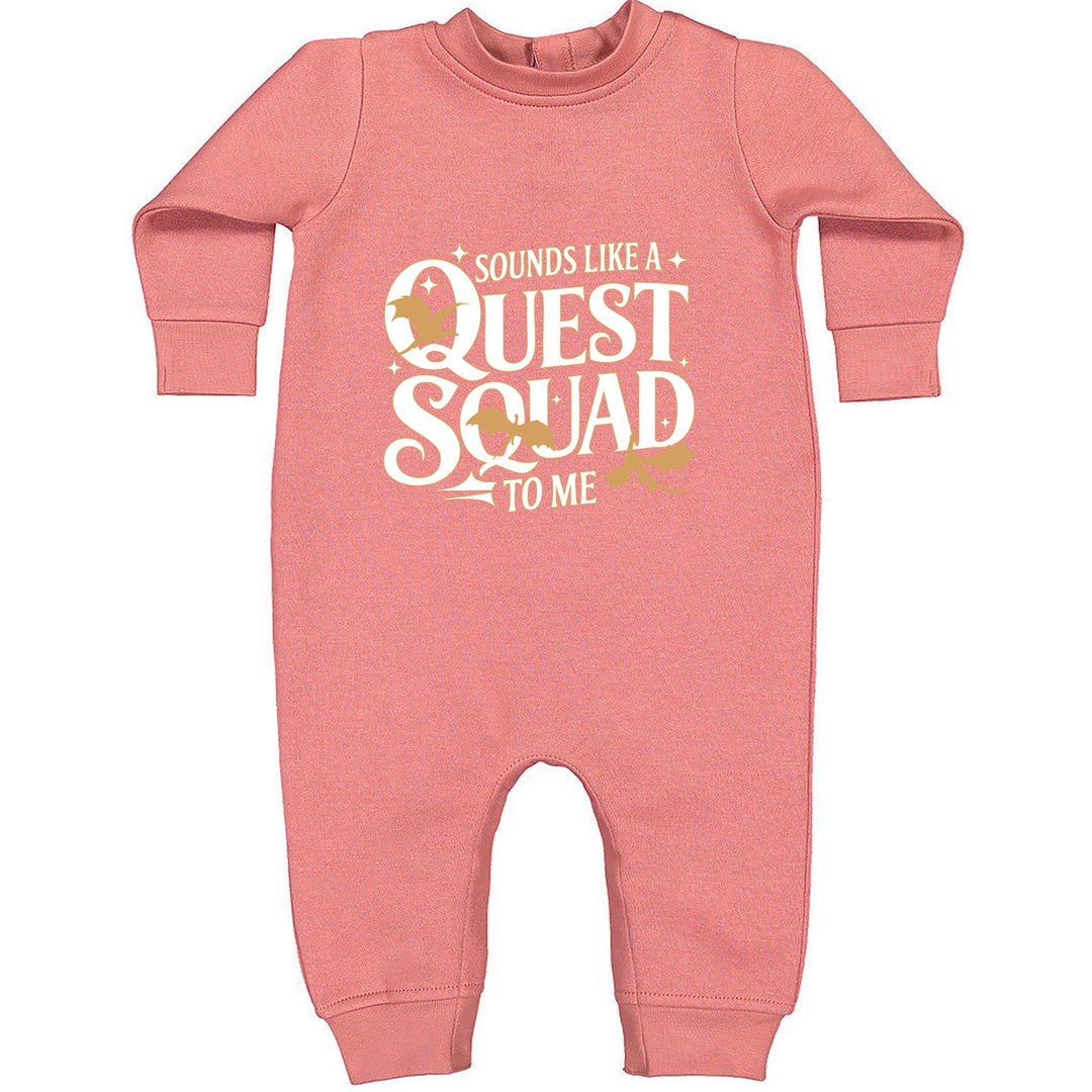 Sounds Like A Quest Squad To Me Empyrean Toddler Hoodie Or Infant Fleece Romper Mauve