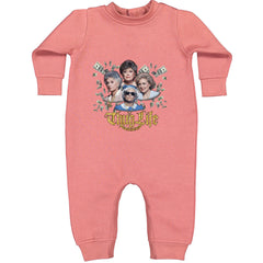 Golden Chain Thug Life Girls Toddler Hoodie Or Infant Fleece Romper Mauve