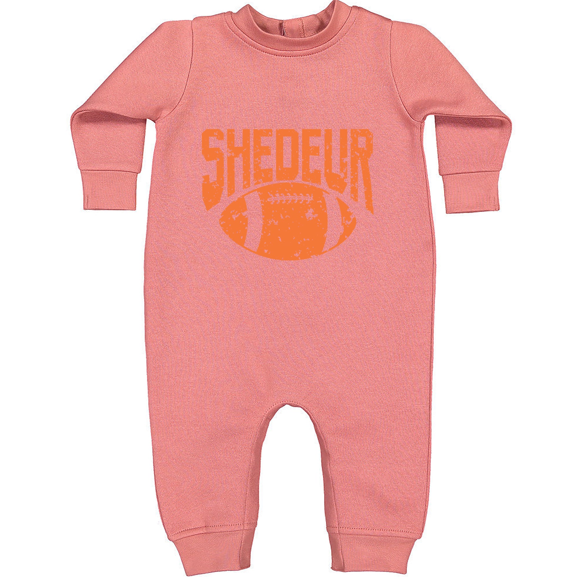 Shedeur Football Toddler Hoodie Or Infant Fleece Romper Mauve