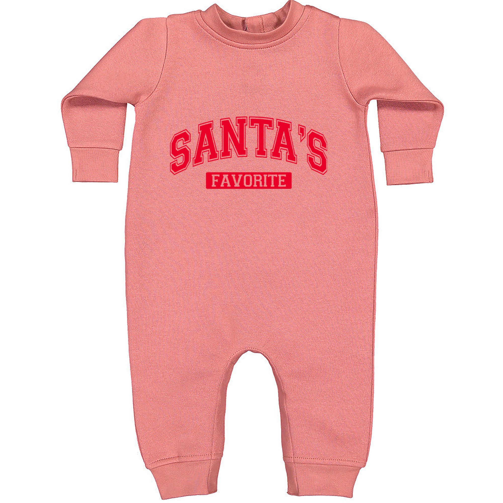 Santa's Favorite Toddler Hoodie Or Infant Fleece Romper Mauve