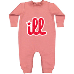 ILL Vintage It's A Philly Thing Toddler Hoodie Or Infant Fleece Romper Mauve