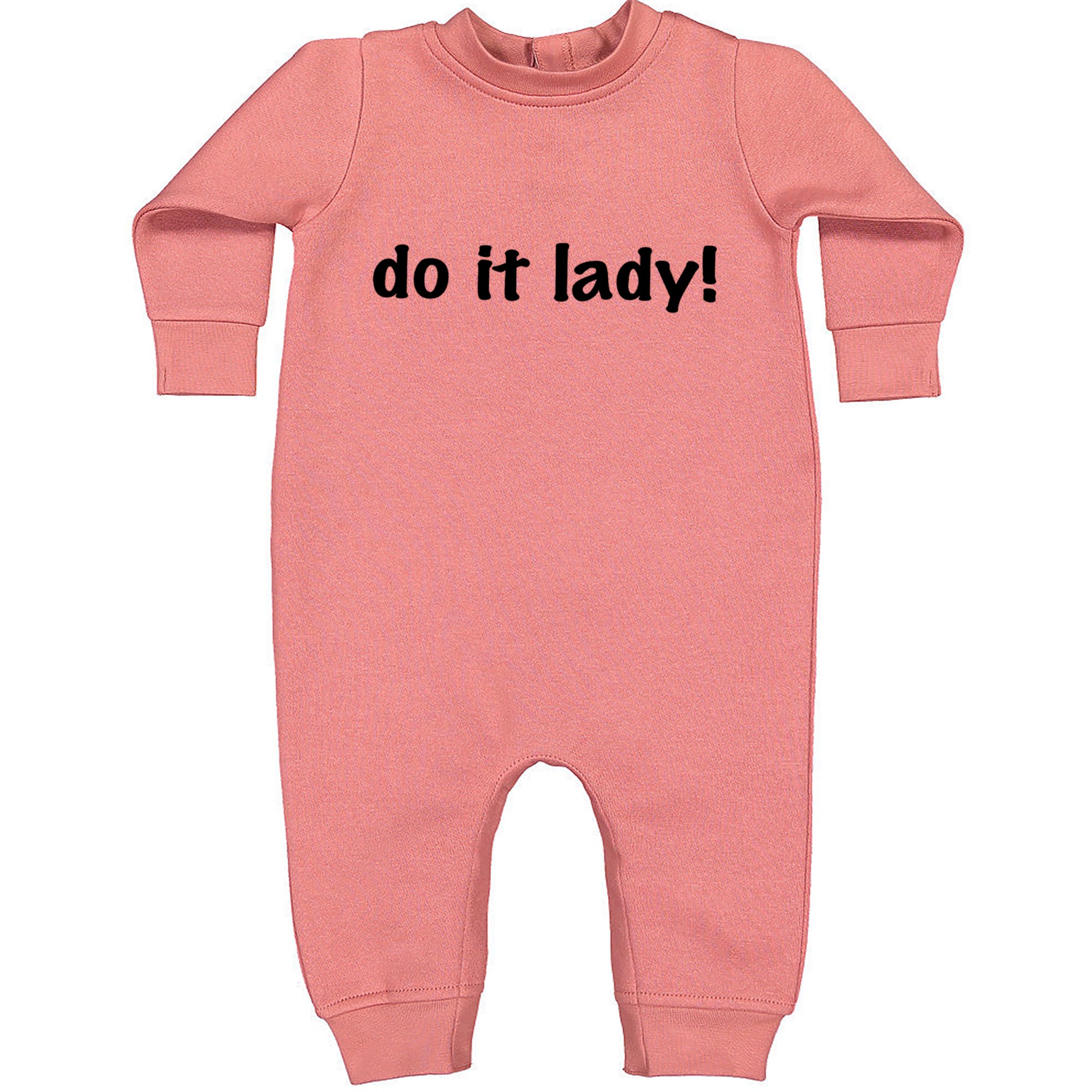 Do It Lady Viral Meme Toddler Hoodie Or Infant Fleece Romper Mauve