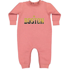 Boston City Pride Irish Toddler Hoodie Or Infant Fleece Romper Mauve