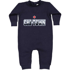 Chicago Chi-Town City Pride Toddler Hoodie Or Infant Fleece Romper Navy Blue
