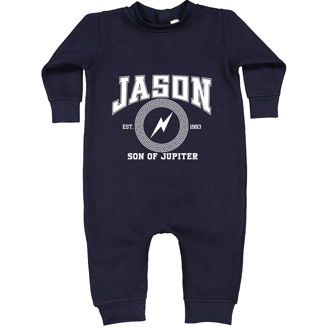 Jason Son of Jupiter Storm Bringer Toddler Hoodie Or Infant Fleece Romper Navy Blue