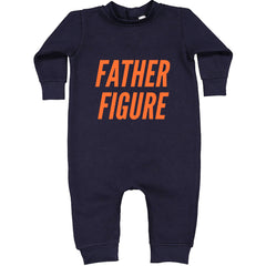 Father Figure Toddler Hoodie Or Infant Fleece Romper Navy Blue
