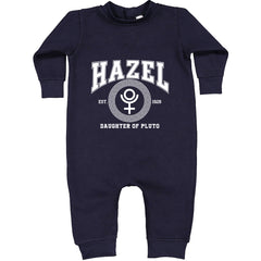 Hazel Daughter of Pluto Roman Gold Toddler Hoodie Or Infant Fleece Romper Navy Blue