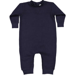 Basics - Pure & Simple Blank Apparel graphic on Toddler Hoodie and Baby Fleece Onesie in Navy Blue alternate view 2