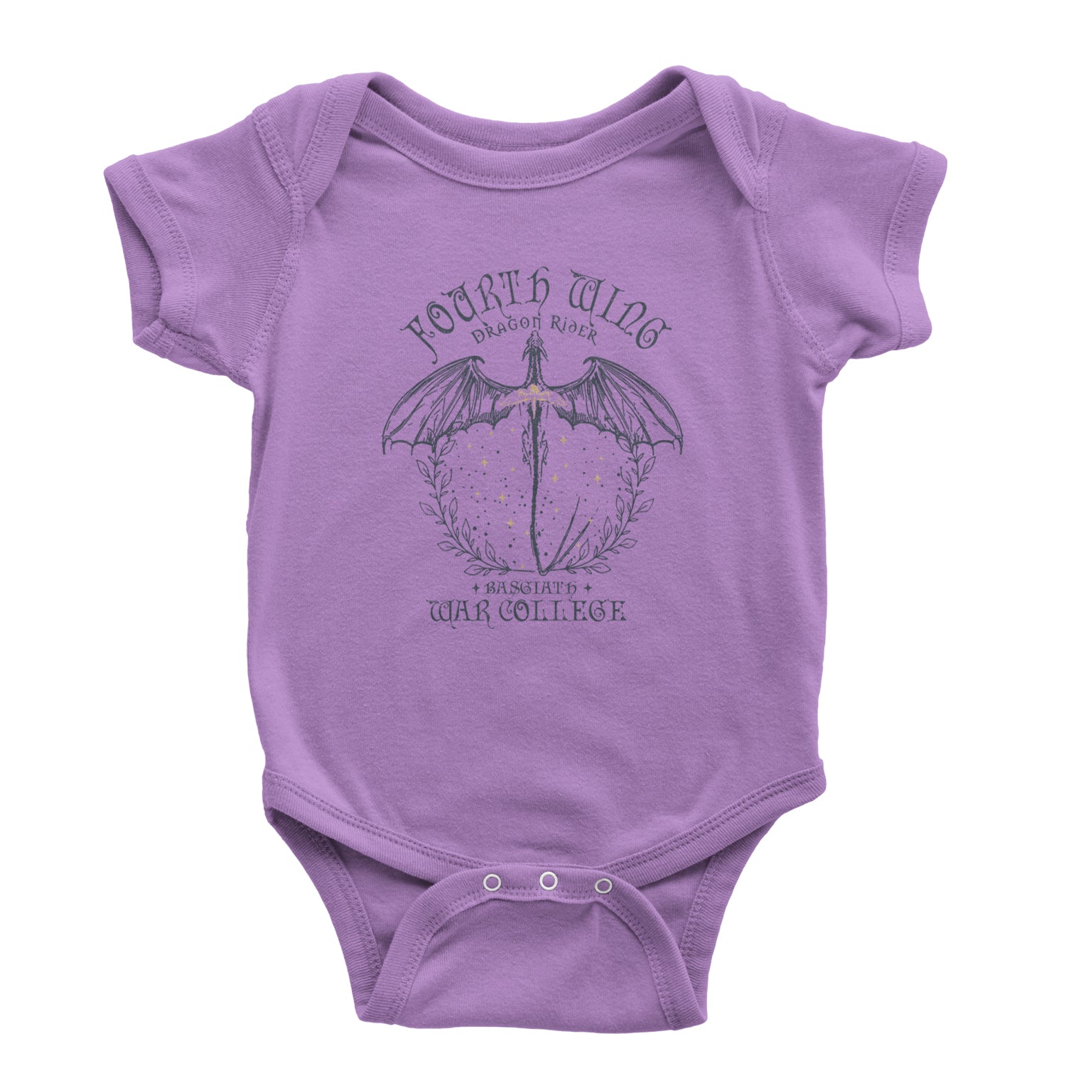 Fourth Wing Dragon Rider Vintage Basgiath War College Infant One-Piece Romper Bodysuit or Toddler T-shirt White