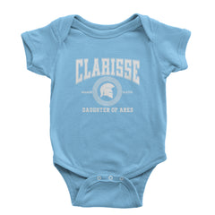 Clarisse Daughter of Ares Battle Ready Infant One-Piece Romper Bodysuit Or Toddler T-shirt Light Blue