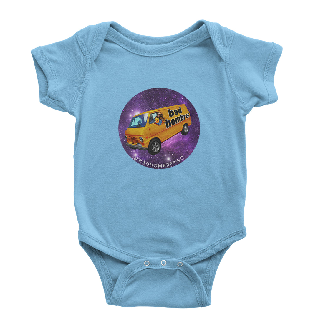 Bad Hombres Space West Chester Band Infant One-Piece Romper Bodysuit Or Toddler T-shirt Light Blue
