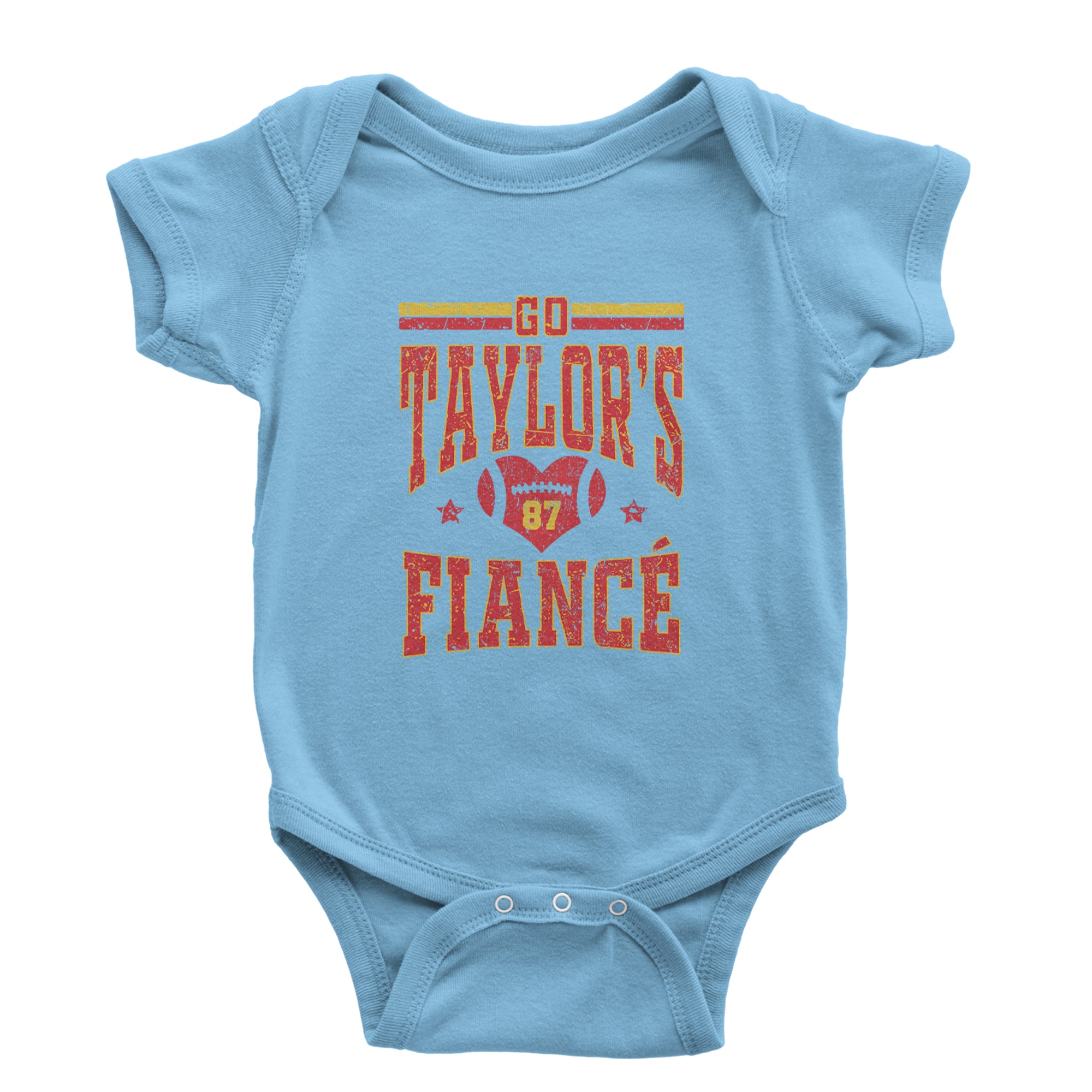 Go Taylor's Fiancé Engagement Game Day Infant One-Piece Romper Bodysuit Or Toddler T-shirt Light Blue
