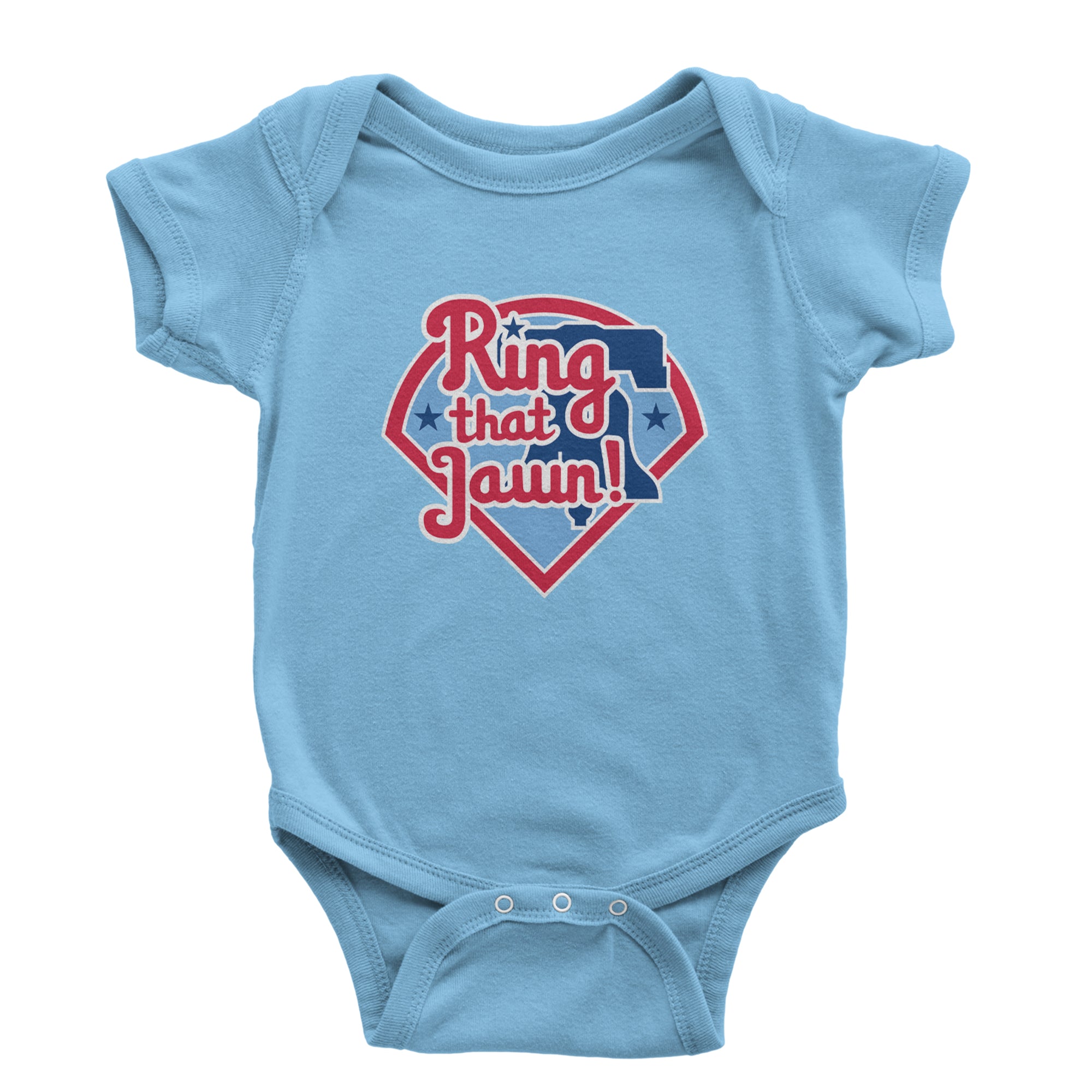 Ring That Jawn Philly Baseball Infant One-Piece Romper Bodysuit Or Toddler T-shirt Light Blue