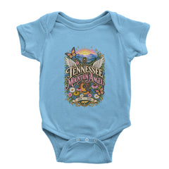 Tennessee Mountain Angel Wings Dolly Infant One-Piece Romper Bodysuit Or Toddler T-shirt Light Blue