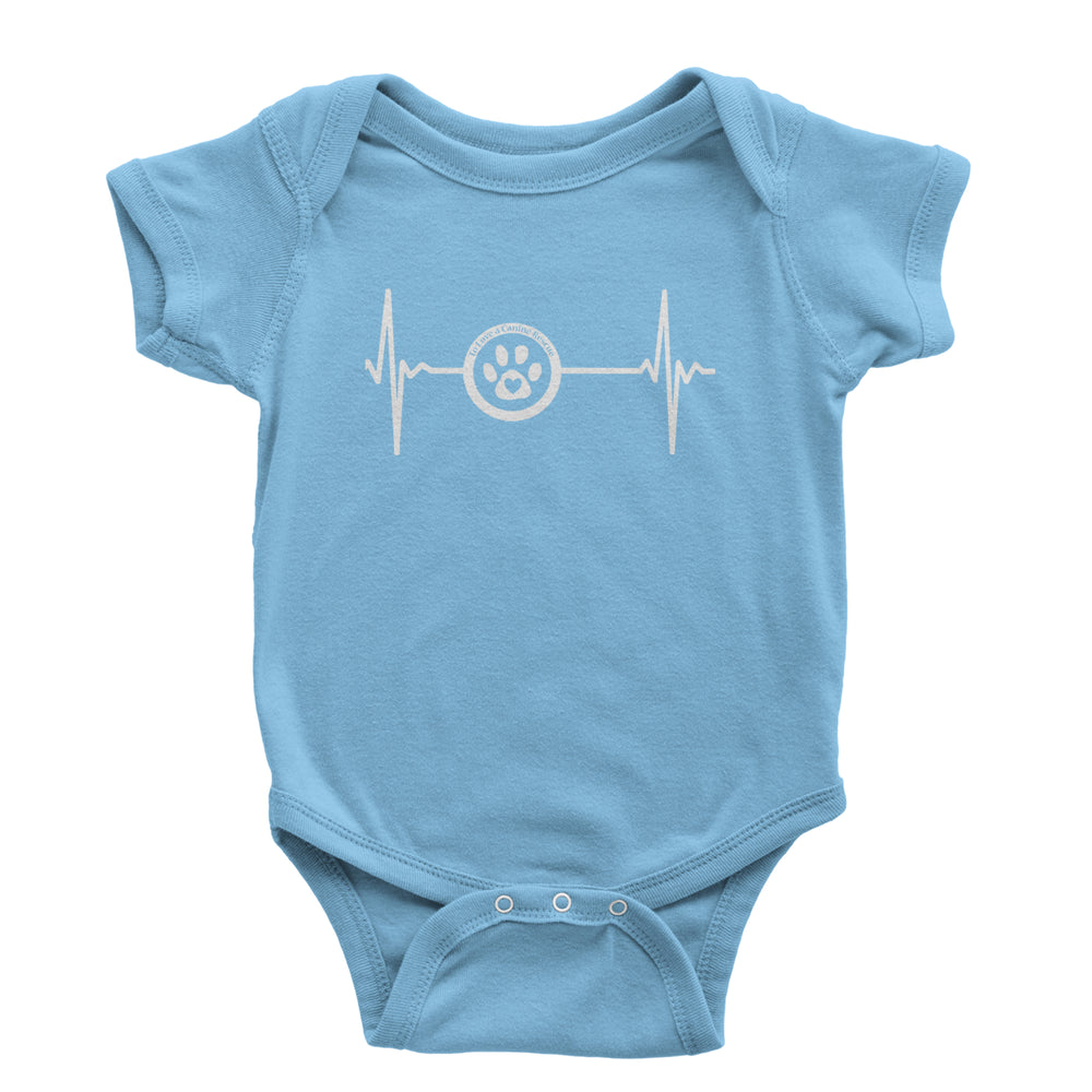 TLC Rescue Heartbeat Infant One-Piece Romper Bodysuit Or Toddler T-shirt Light Blue