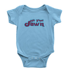 Hit That Jawn Philly Baseball graphic on Onesie and Toddler T-Shirt in Light Blue
