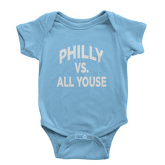 Philly Vs. All Youse Philly Thing Infant One-Piece Romper Bodysuit Or Toddler T-shirt Light Blue