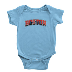 Boston City Pride Skyline Infant One-Piece Romper Bodysuit Or Toddler T-shirt Light Blue