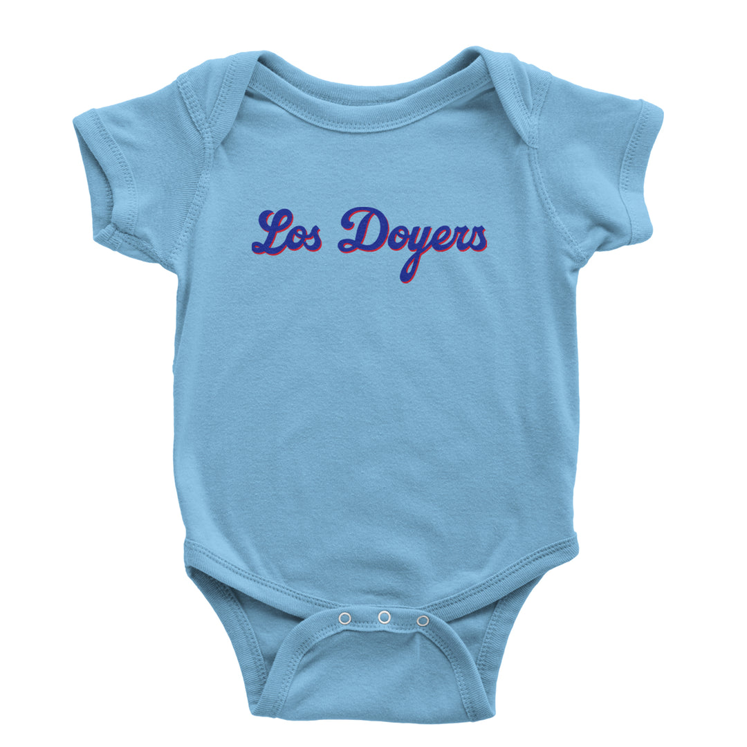 Los Doyers LA Baseball Infant One-Piece Romper Bodysuit Or Toddler T-shirt Light Blue