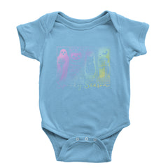 Spooky Season Cute Pastel Halloween Design Infant One-Piece Romper Bodysuit Or Toddler T-shirt Light Blue