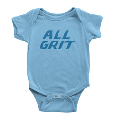 All Grit Detroit Football Infant One-Piece Romper Bodysuit Or Toddler T-shirt Light Blue
