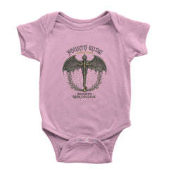 Fourth Wing Dragon Rider Vintage Basgiath War College Infant One-Piece Romper Bodysuit Or Toddler T-shirt Light Pink