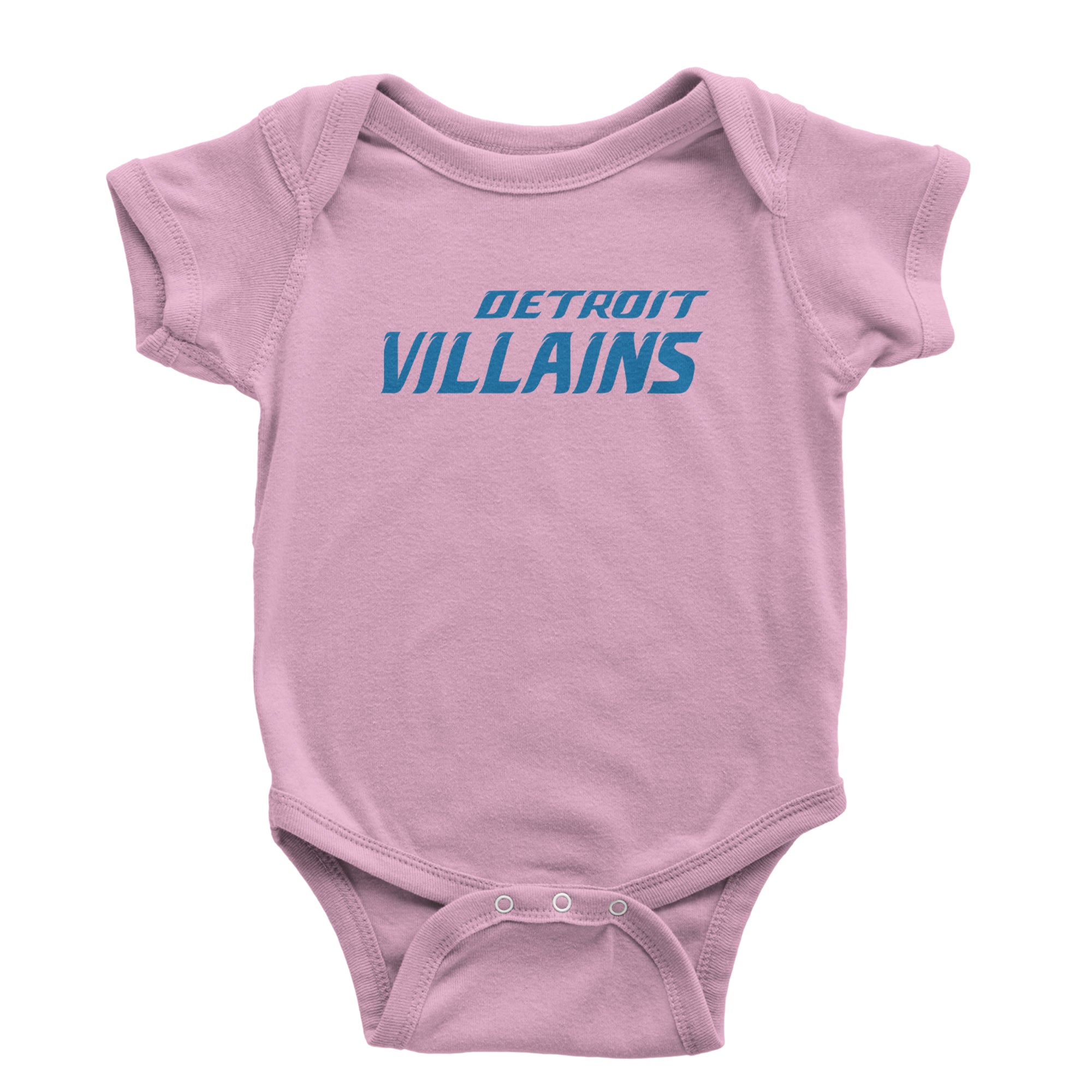 Detroit Villains Grit Football Infant One-Piece Romper Bodysuit Or Toddler T-shirt Light Pink