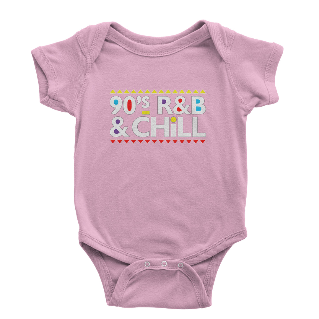 90s R&B and Chill Retro Throwback Infant One-Piece Romper Bodysuit Or Toddler T-shirt Light Pink