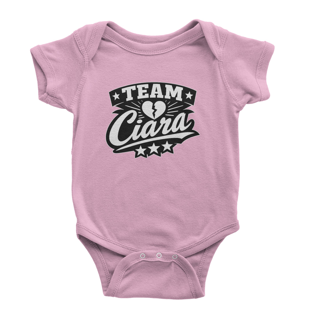 Team Ciara Scamanda Broken Heart Infant One-Piece Romper Bodysuit Or Toddler T-shirt Light Pink