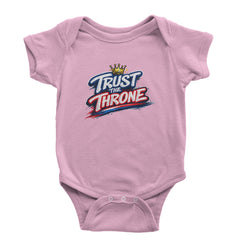 Trust The Throne Crown Philly Hoops Infant One-Piece Romper Bodysuit Or Toddler T-shirt Light Pink