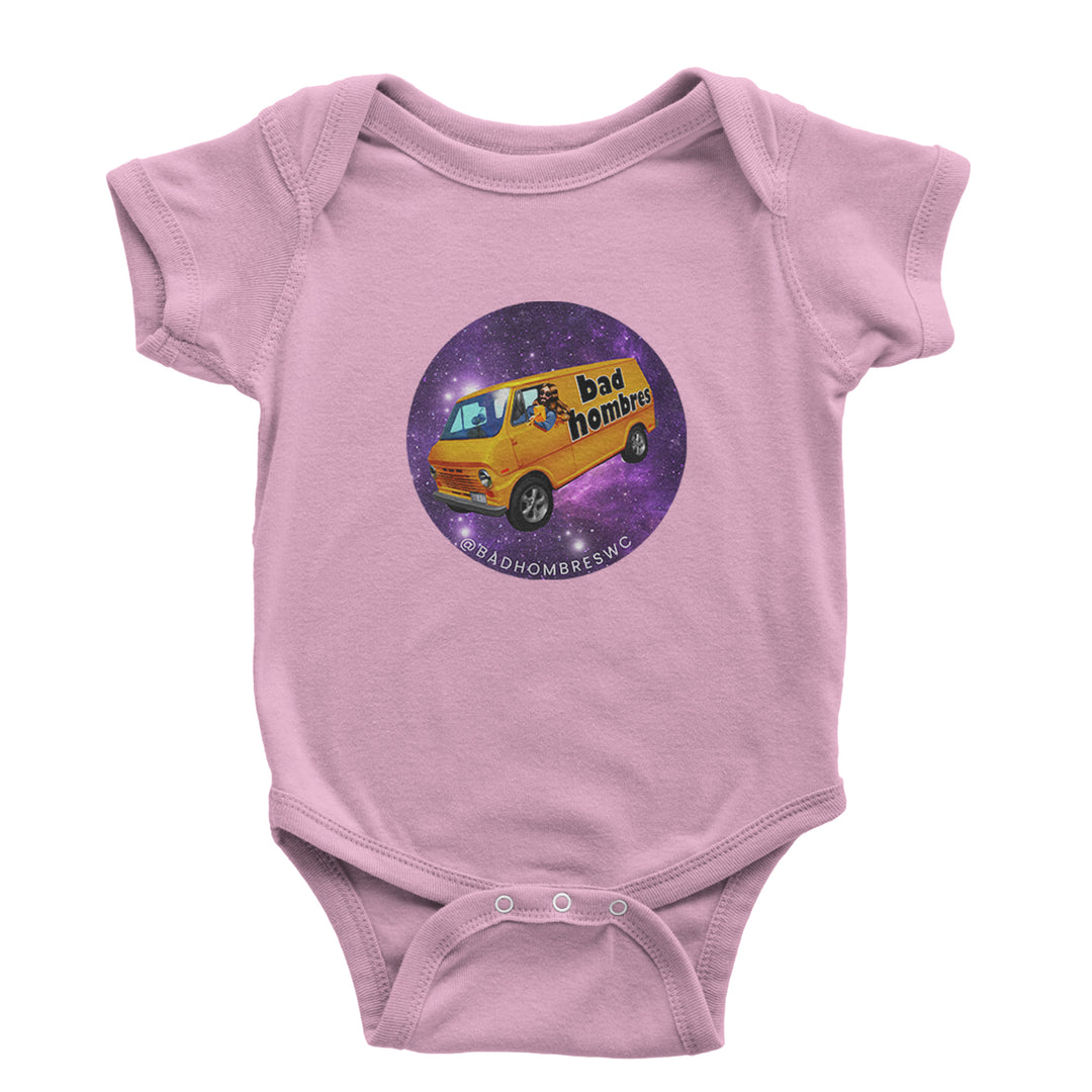 Bad Hombres Space West Chester Band Infant One-Piece Romper Bodysuit Or Toddler T-shirt Light Pink