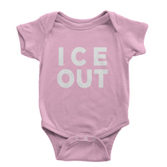 Ice Out Protest Infant One-Piece Romper Bodysuit Or Toddler T-shirt Light Pink