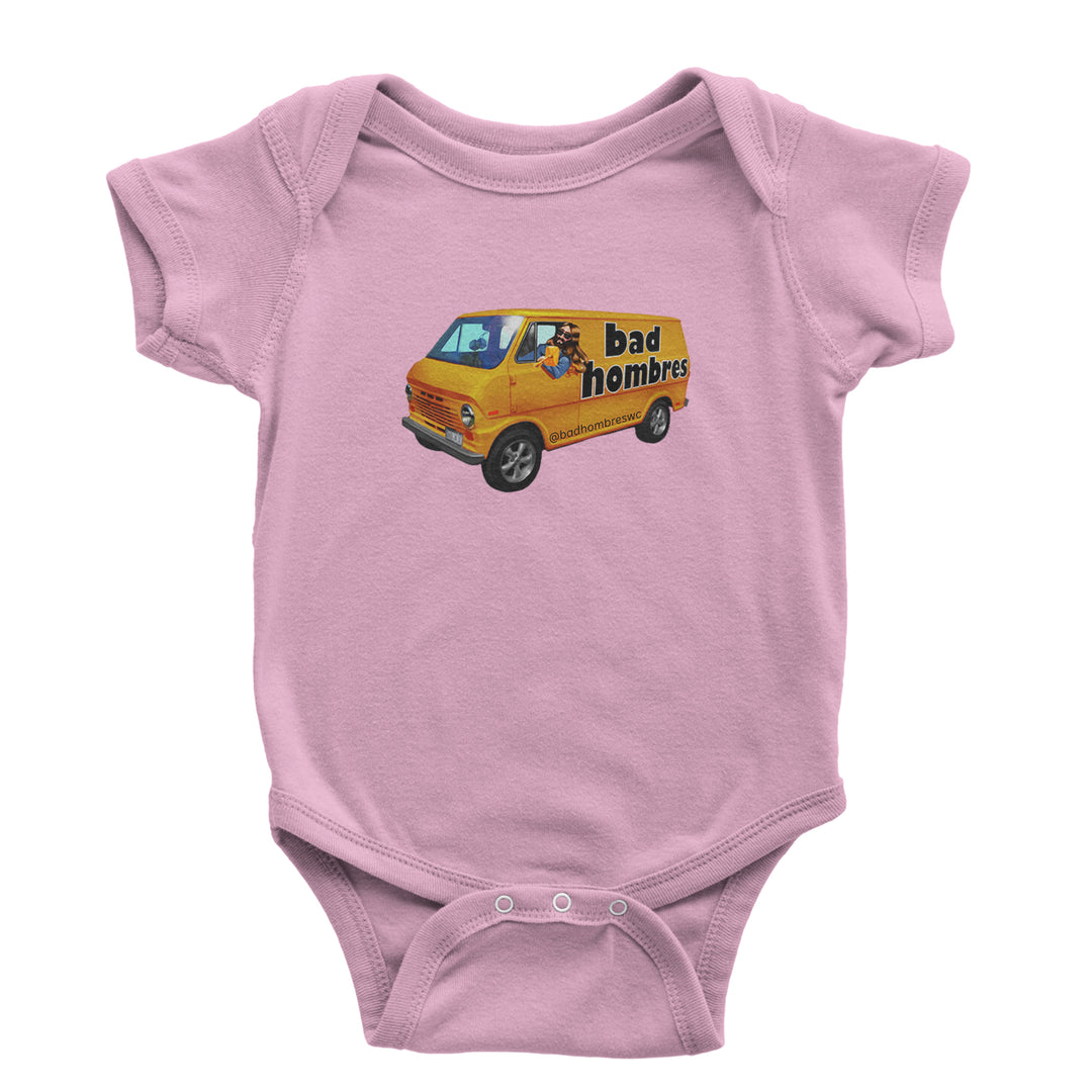Bad Hombres Van West Chester Band Infant One-Piece Romper Bodysuit Or Toddler T-shirt Light Pink