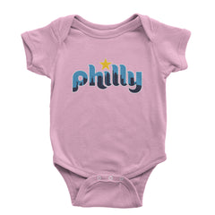 Skyline Philly Philadelphia Infant One-Piece Romper Bodysuit Or Toddler T-shirt Light Pink