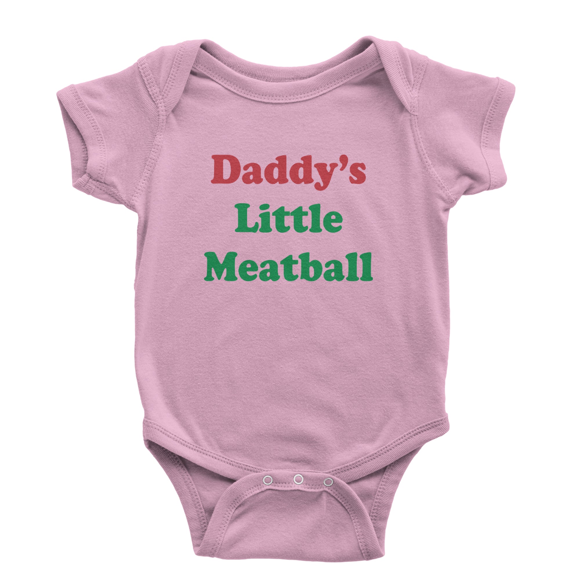 Daddy's Little Meatball Love Island Infant One-Piece Romper Bodysuit Or Toddler T-shirt Light Pink