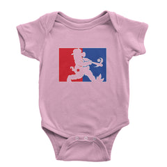 Batter Up Philly Baseball Phan Infant One-Piece Romper Bodysuit Or Toddler T-shirt Light Pink
