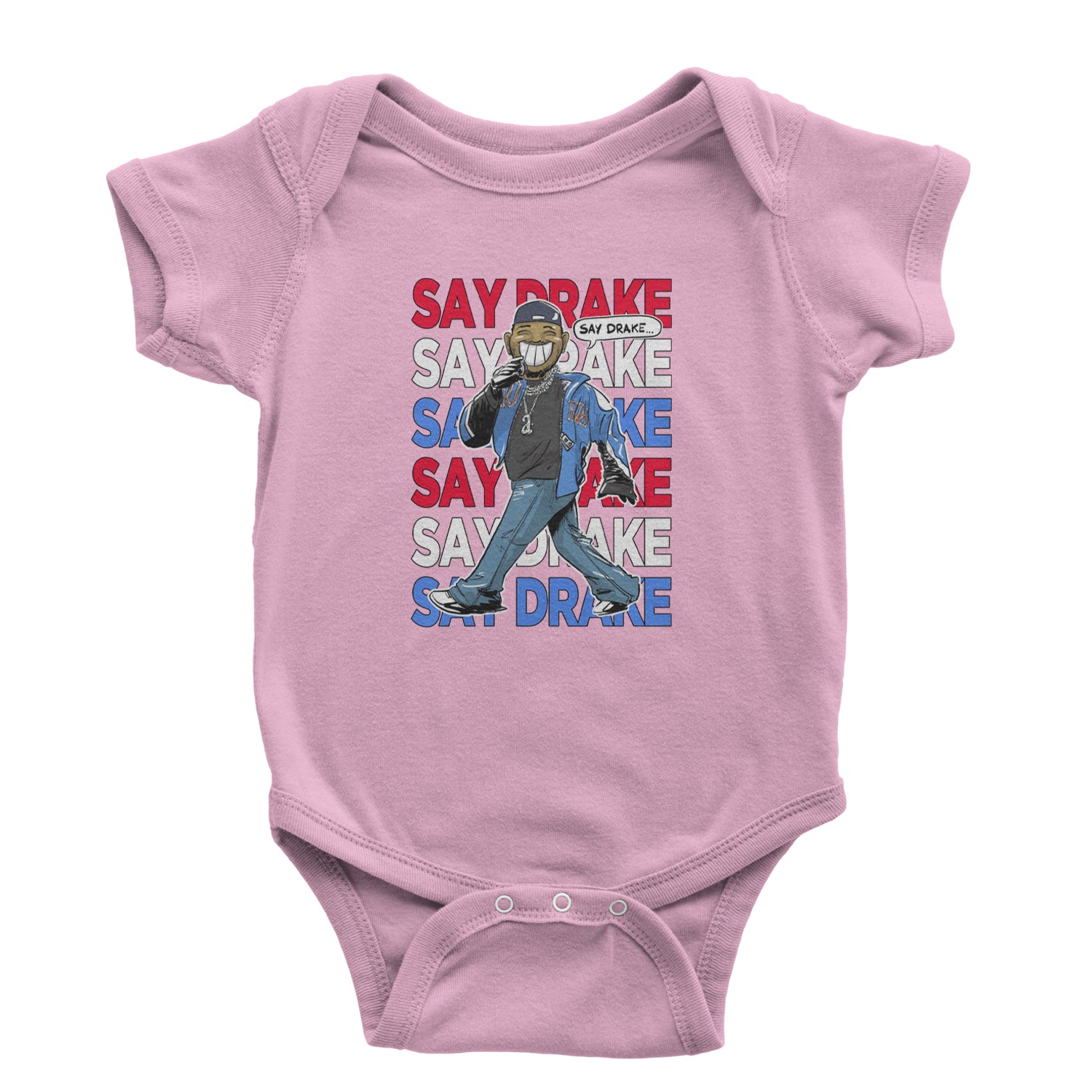 Say Drake Smiling Meme Mustard Infant One-Piece Romper Bodysuit Or Toddler T-shirt Light Pink