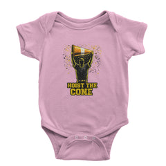 Hoist The Cone Pittsburgh Pride Infant One-Piece Romper Bodysuit Or Toddler T-shirt Light Pink
