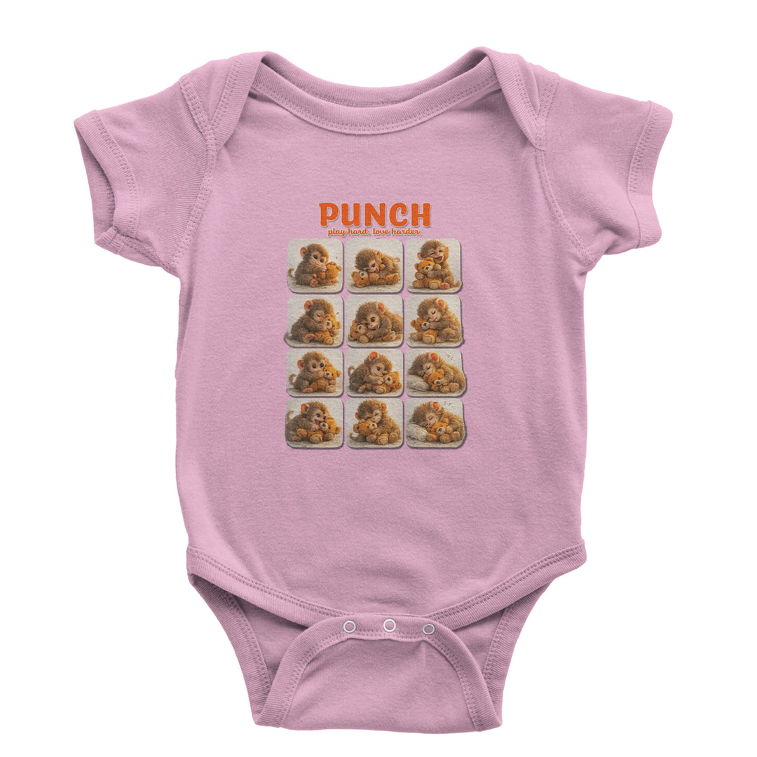 Punch Play Hard Love Harder Infant One-Piece Romper Bodysuit Or Toddler T-shirt Light Pink