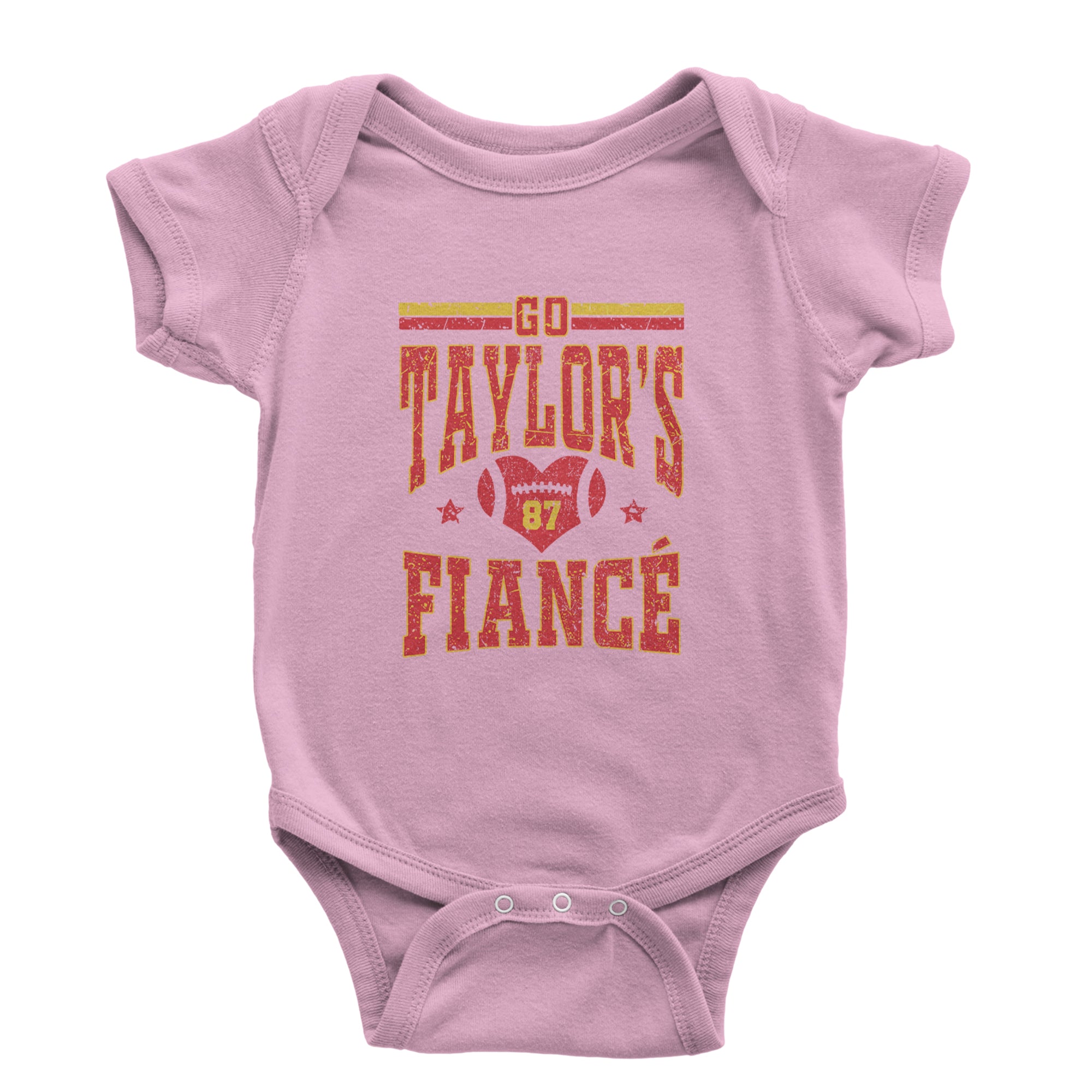 Go Taylor's Fiancé Engagement Game Day Infant One-Piece Romper Bodysuit Or Toddler T-shirt Light Pink