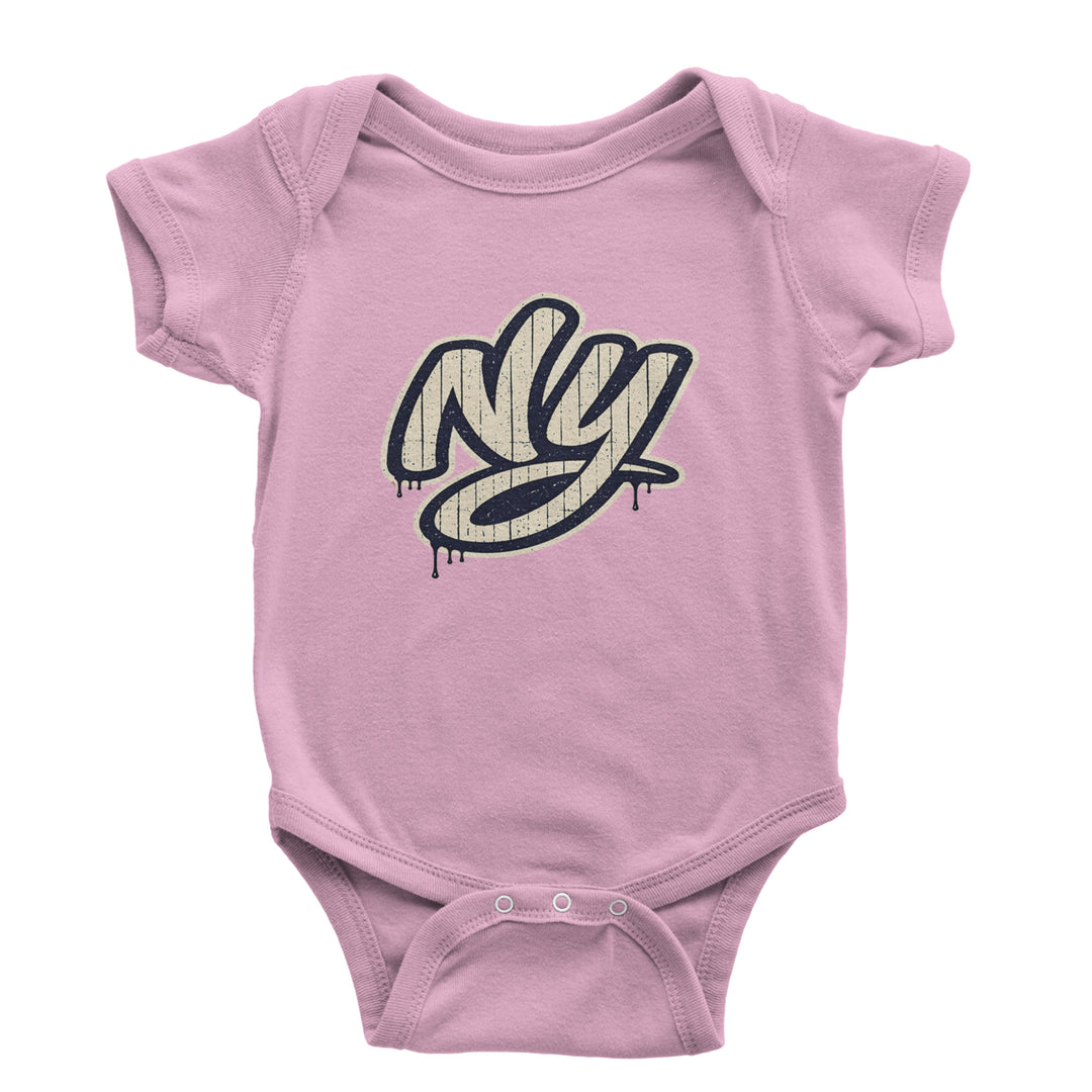 NYC New York City Grunge Street Infant One-Piece Romper Bodysuit Or Toddler T-shirt Light Pink